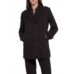 NEW LYSSE alma cavalry peacoat in black